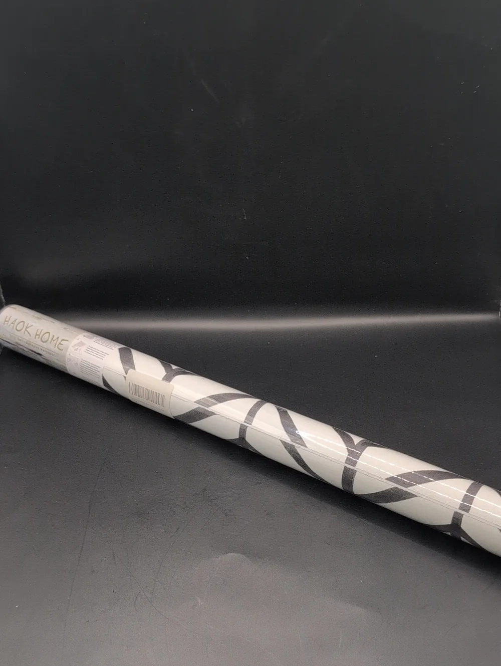HAOKHOME Black and White Wallpaper Peel and Stick Stripe Herringbone Geometric